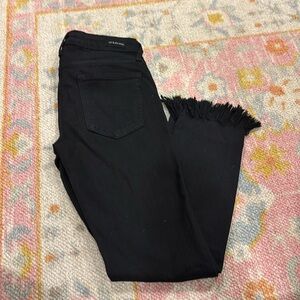 Just Black Frayed Hem Jeans Size 24